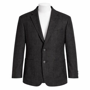 Size XLT Alfred Sung Men’s Charcoal Grey Wool Blend Suit Jacket‎ Blazer